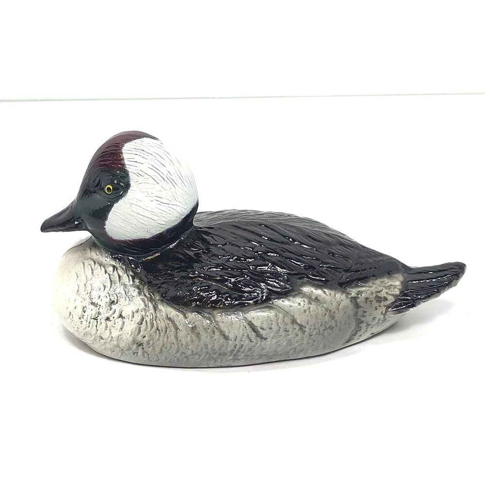 Vintage Scott Prod. Inc. Bufflehead Duck Painted Cast Metal Beer Bottle Opener